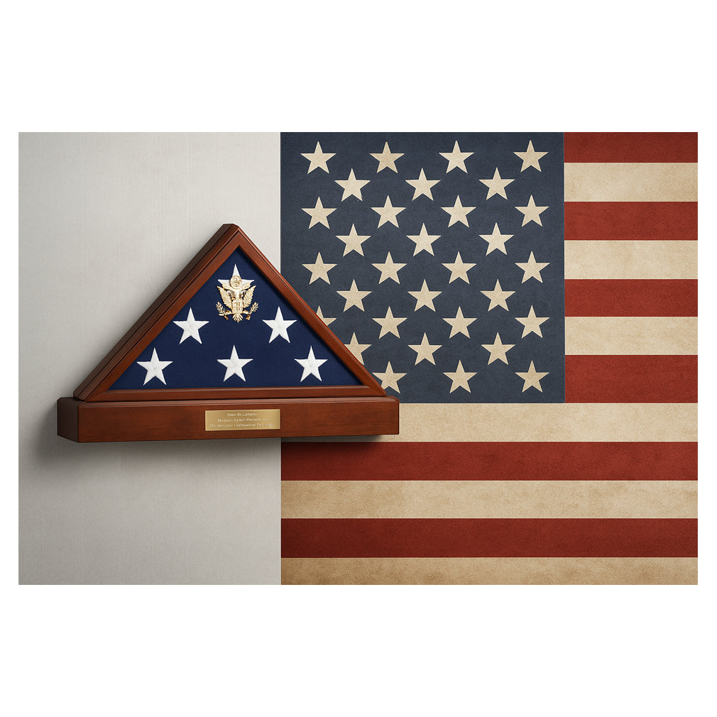 Flag Connections, American Burial Flag Case, Casket Flag Case