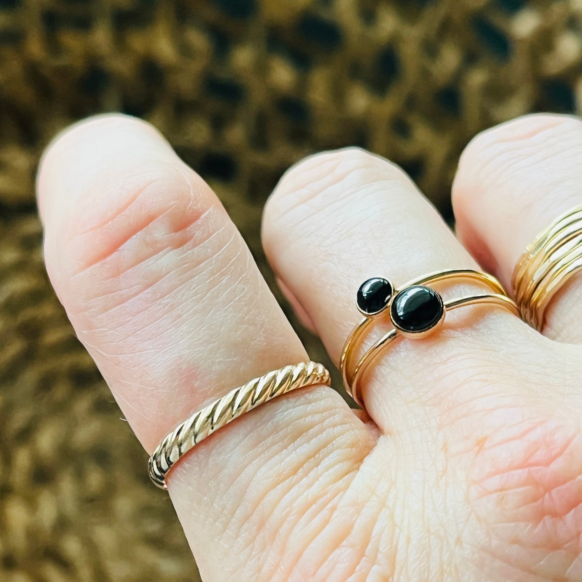 ONYX 5MM GEMSTONE RING