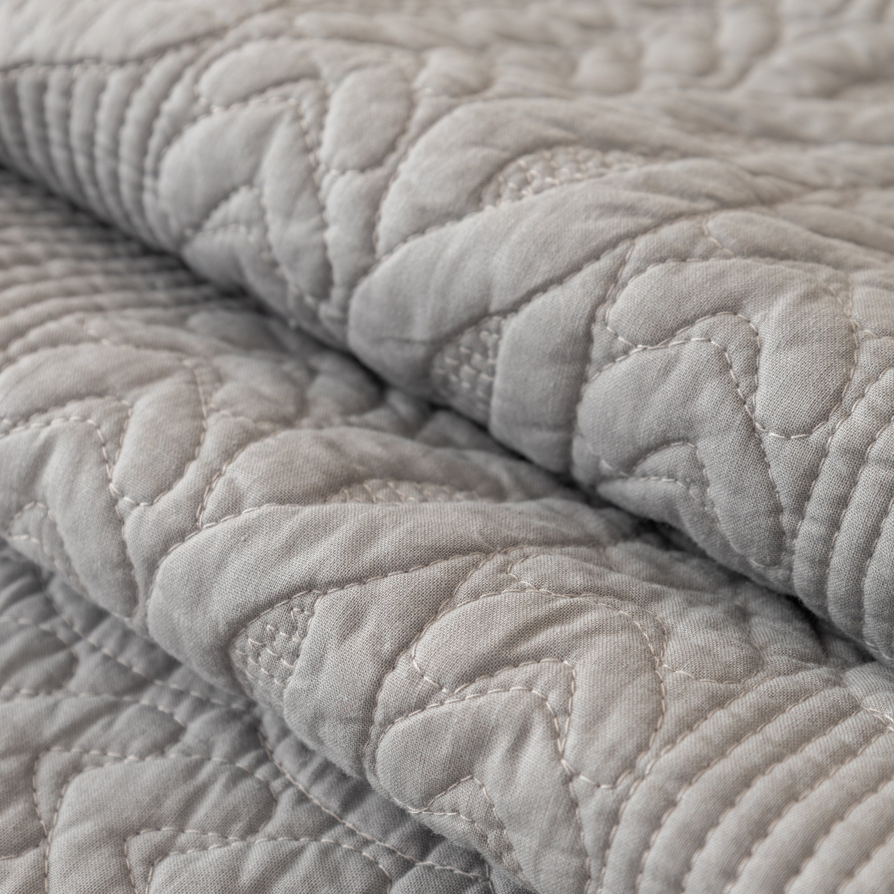 Geometric Textured Cotton Quilted Sofa Cover, Non-Slip Washable Couch Protector