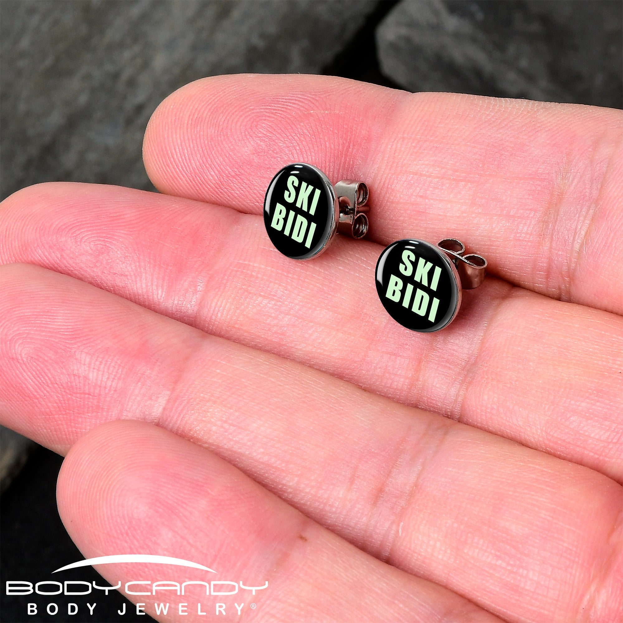 SKIBIDI Stud Earrings by Onyx O