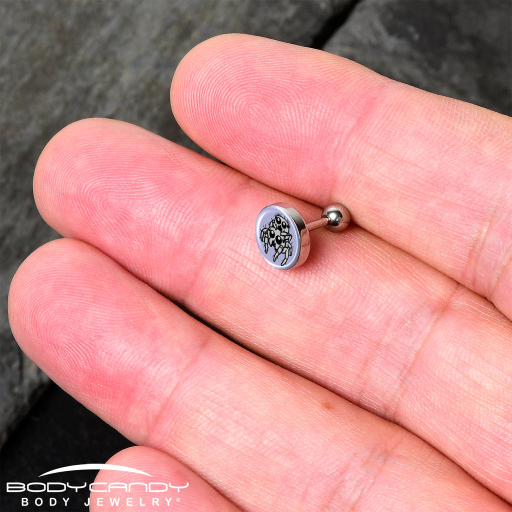 Leaping Leapfrog Spiders Tragus Cartilage Earring by Onyx O