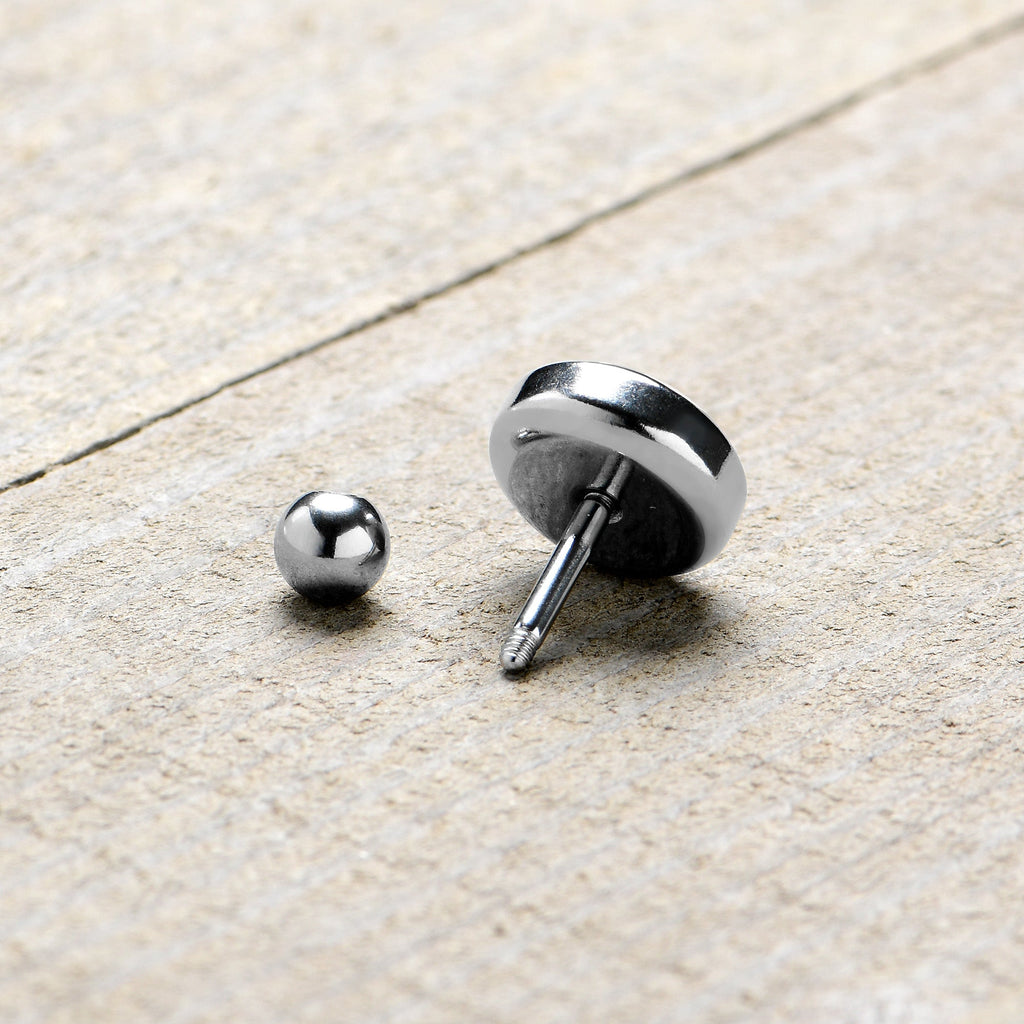 16G 1/4 Retro Pixel Skull Cartilage Tragus Earring by Onyx O