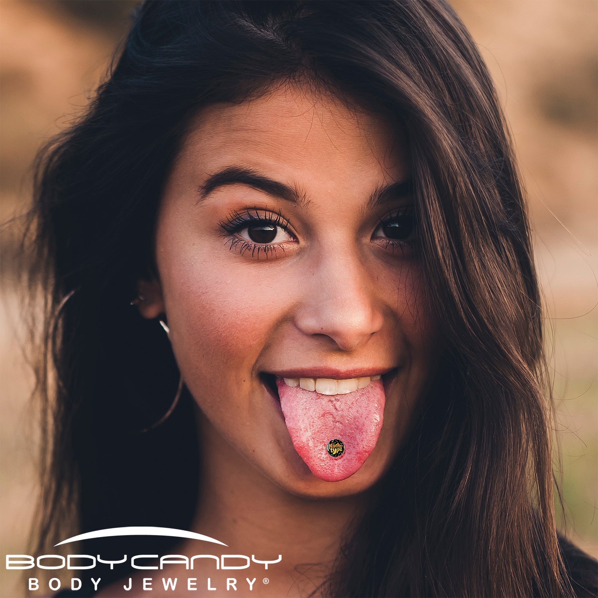 Nacho Type Barbell Tongue Ring by Onyx O