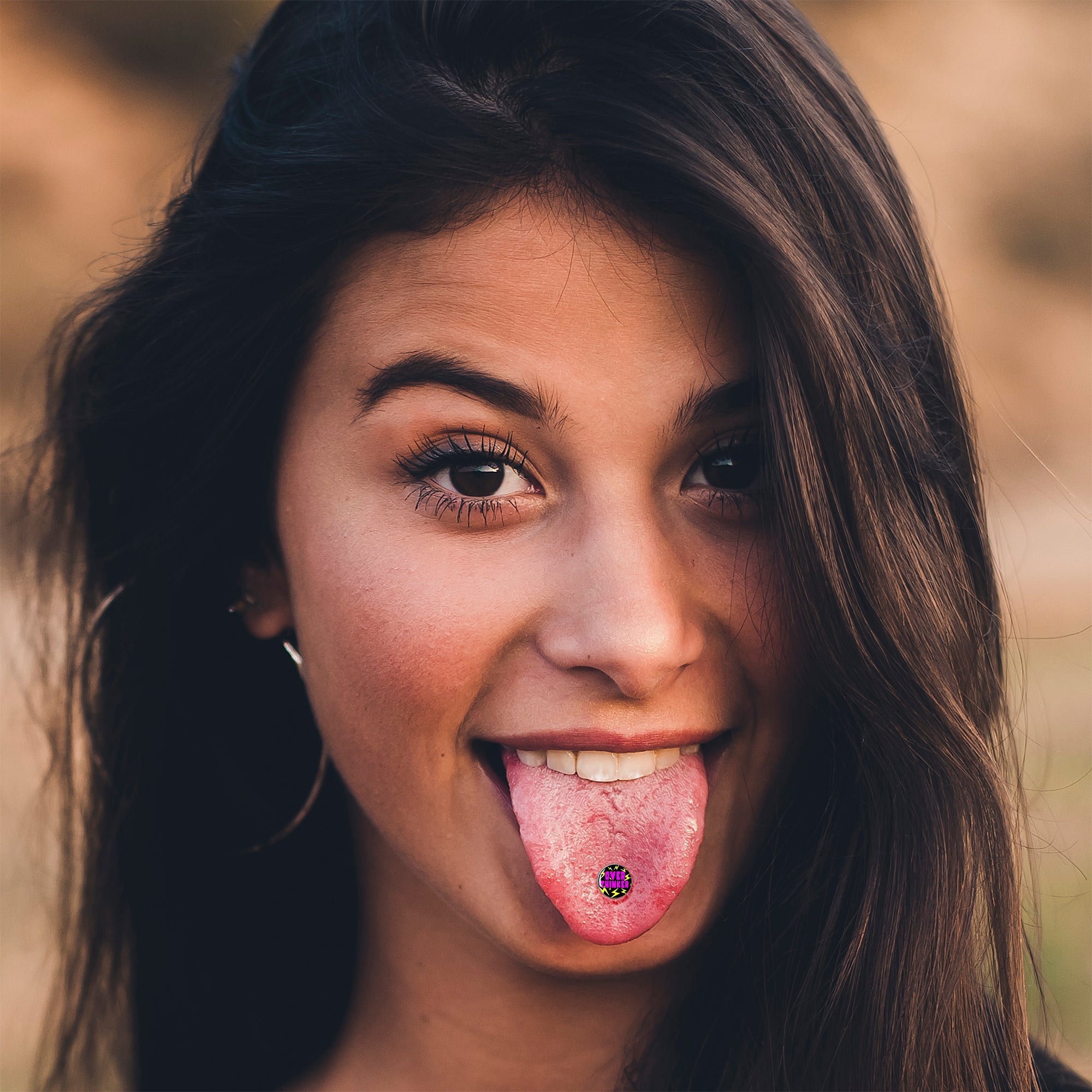 Over Thinker Impact Barbell Tongue Ring by Onyx O