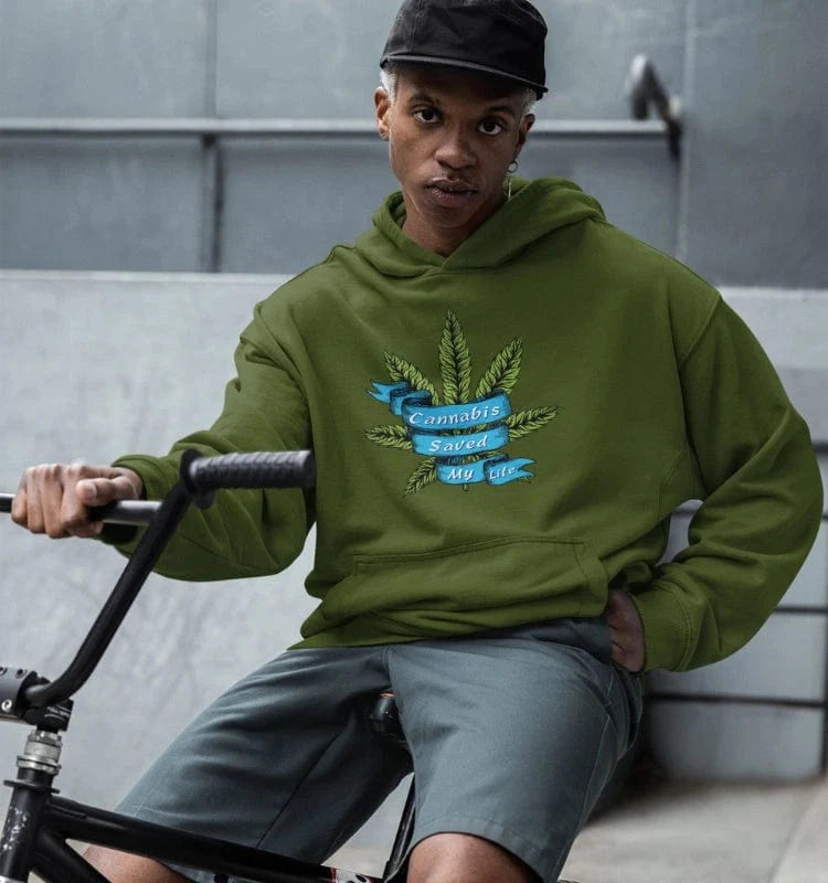 Cannabis Saved My Life Marijuana Hoodie