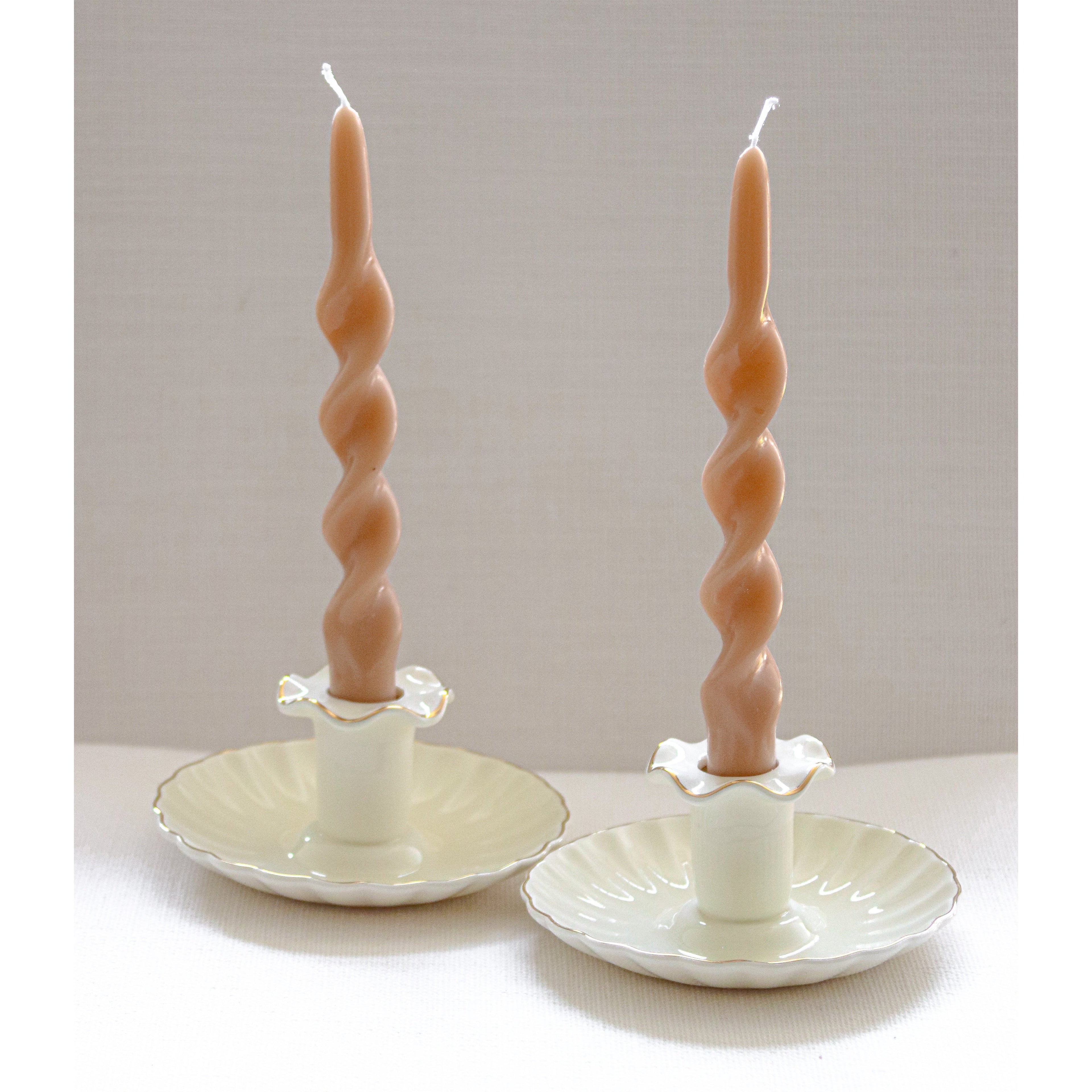 20 Caramel Swirl Candles - 10 Packs of 2
