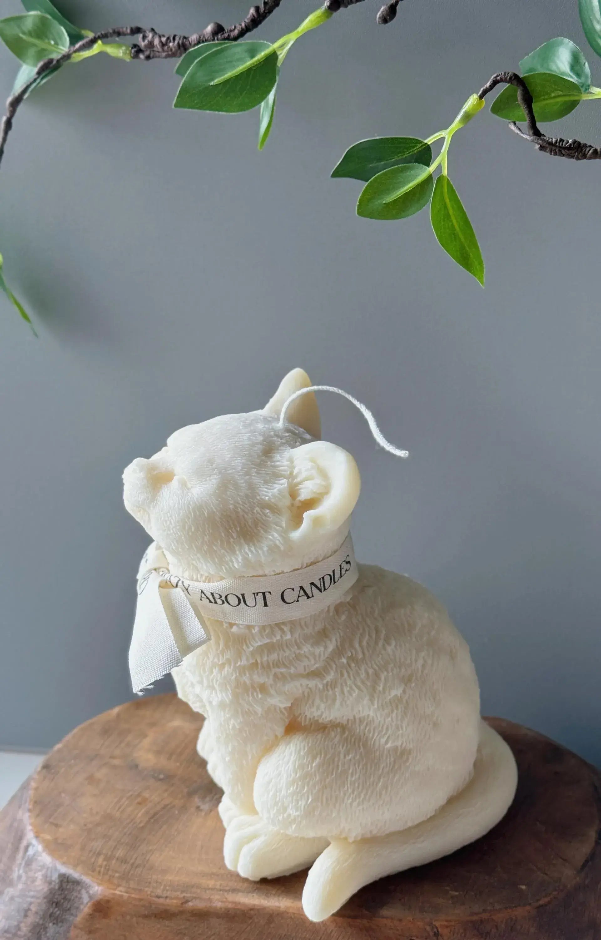 Large Cat Sculpture Candle - Unique Soy Wax Candle Gift Idea