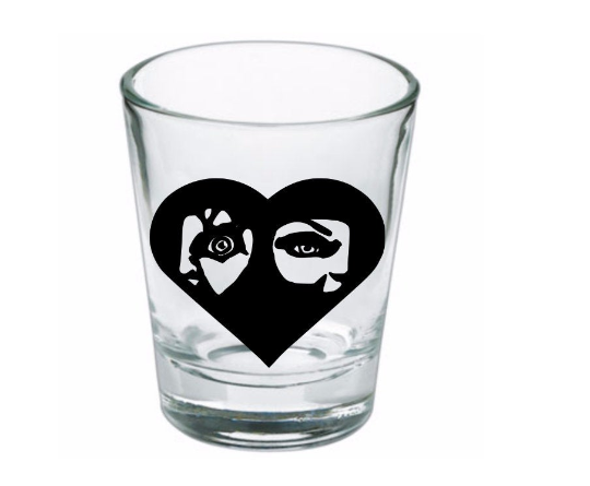 Chucky Tiffany Child's Play Shot Glass Barware Horror Halloween Metaphysical
