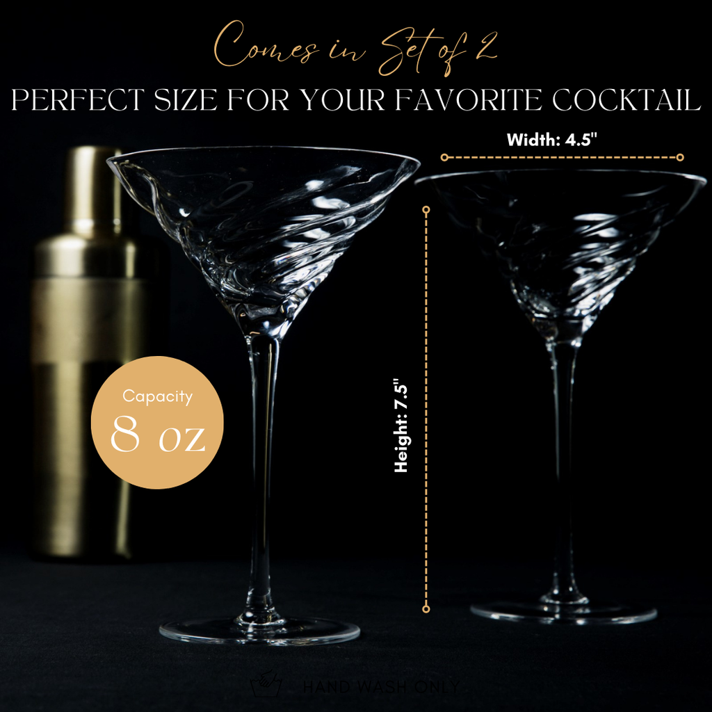 Vortex Martini Glass