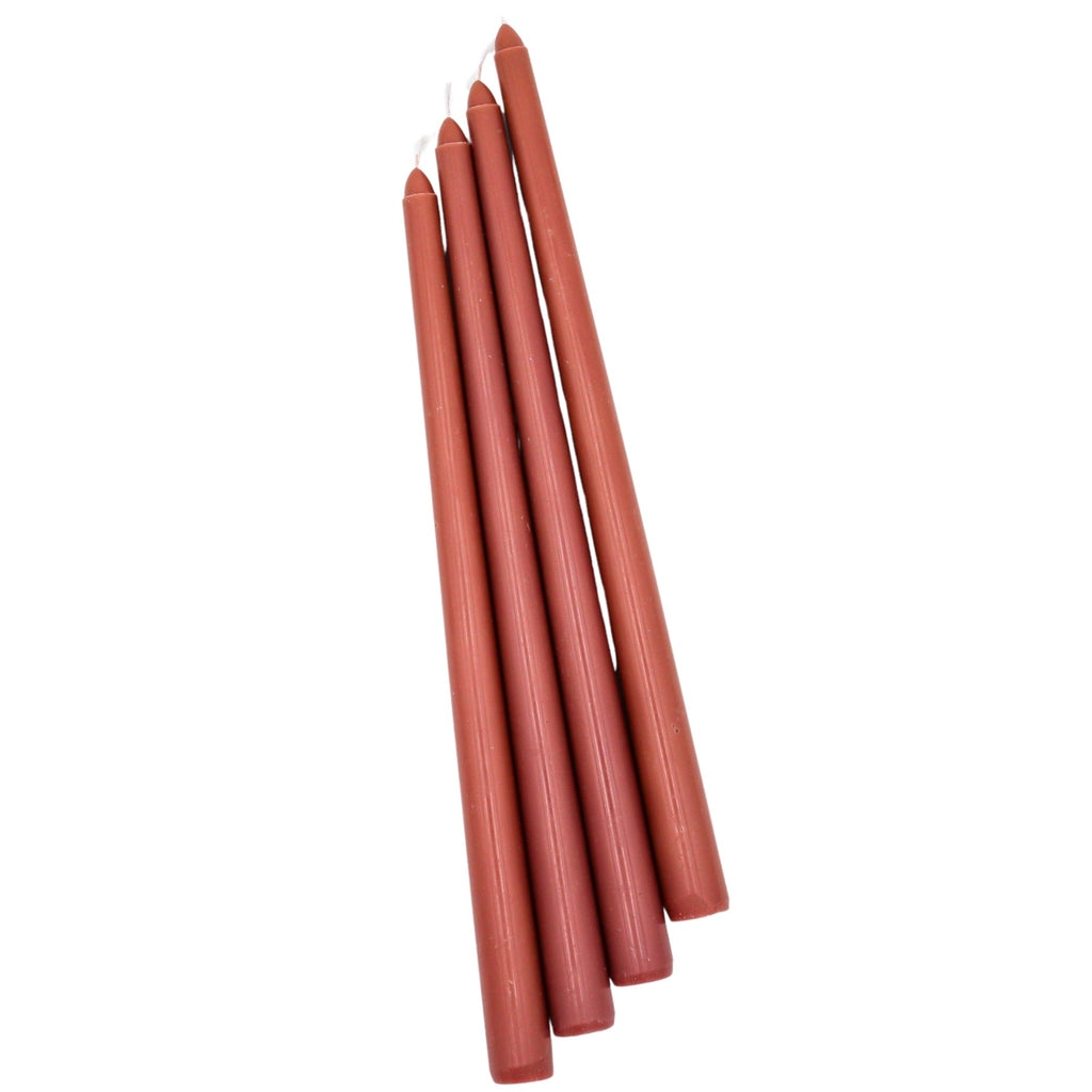 Extra Tall Cocoa Truffle Delight Taper Candle, 1 Case of 24 Packs (4 Candles per Pack)