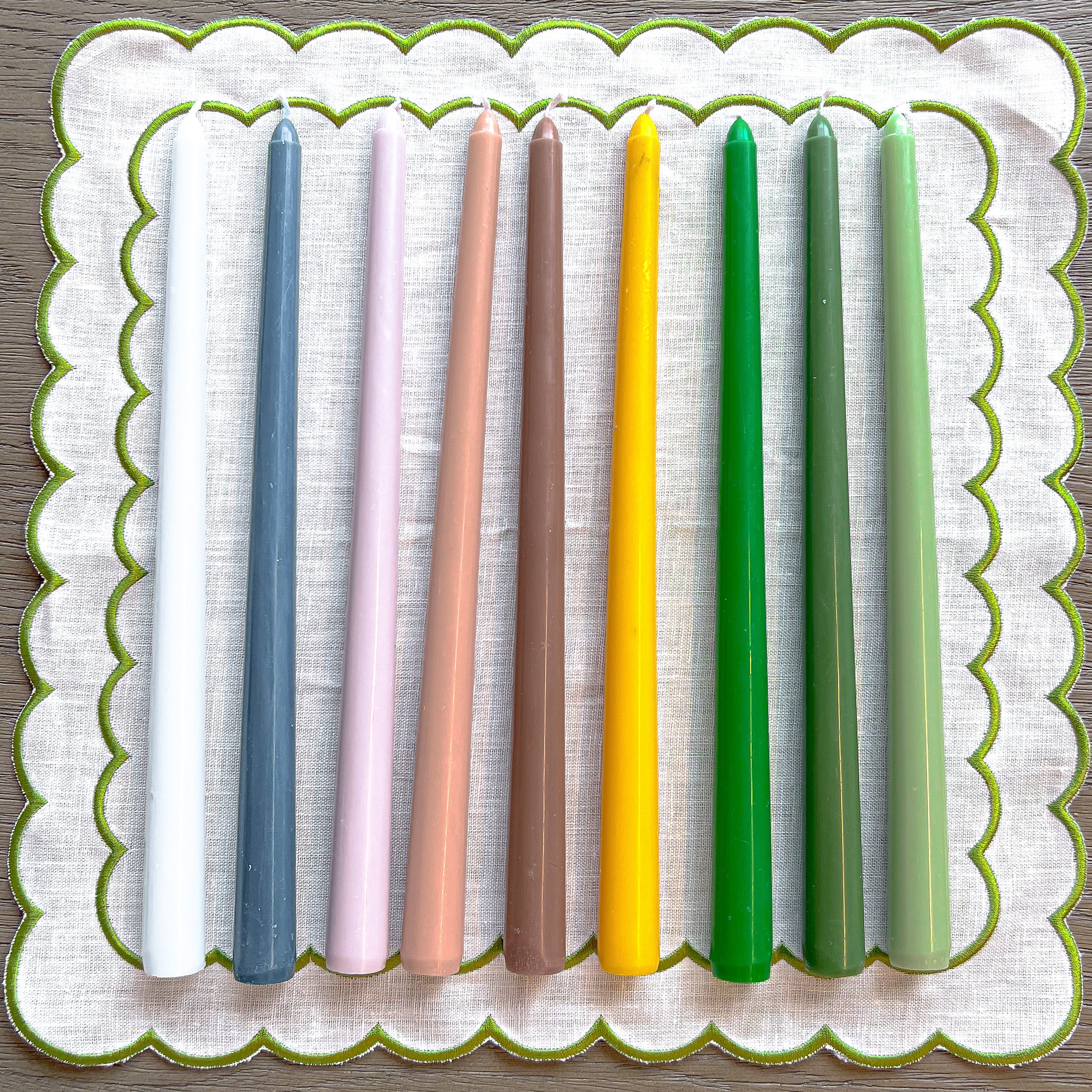 Extra Tall Cocoa Truffle Delight Taper Candle, 1 Case of 48 Packs (4 Candles per Pack)