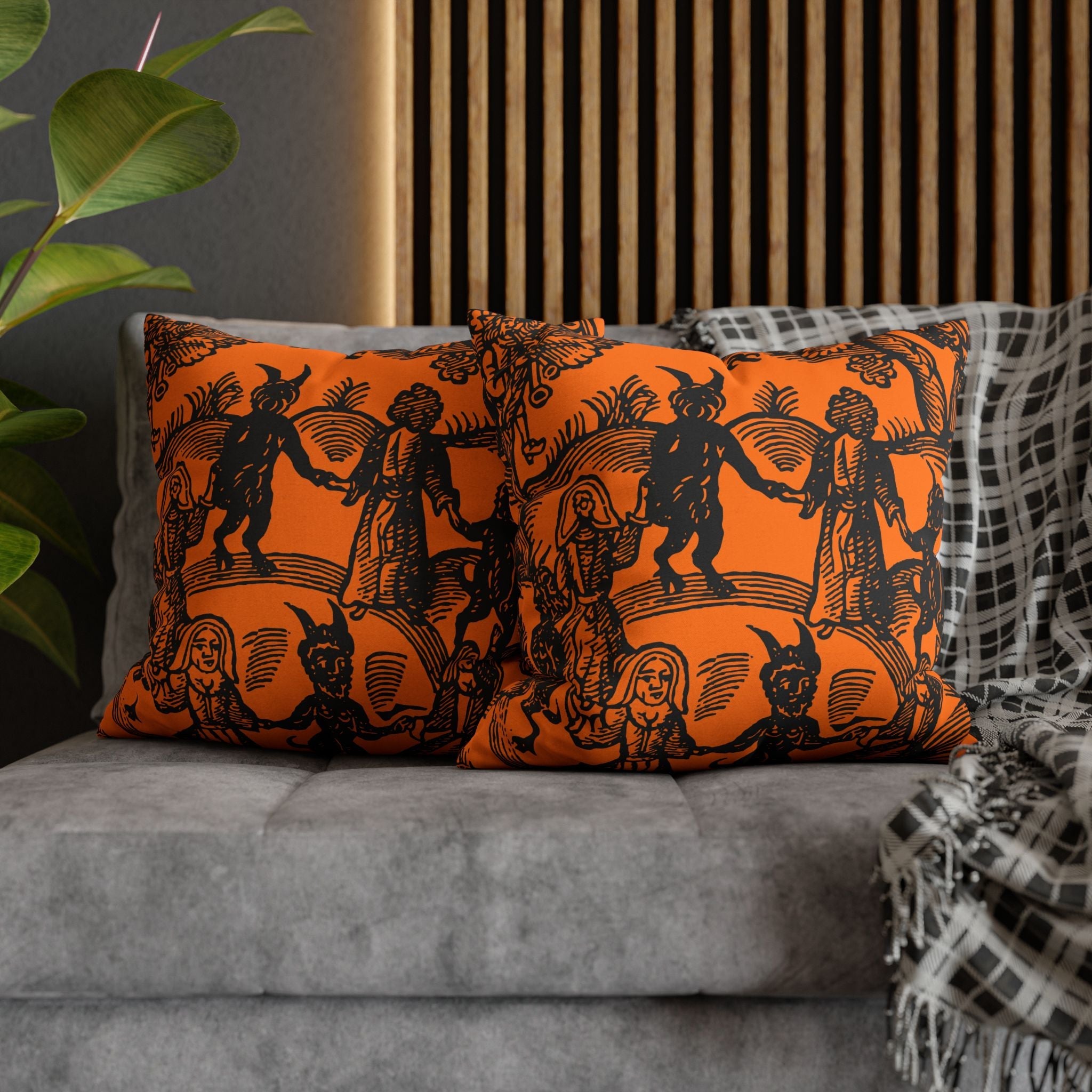 "Dance with the Devil" Throw Pillow