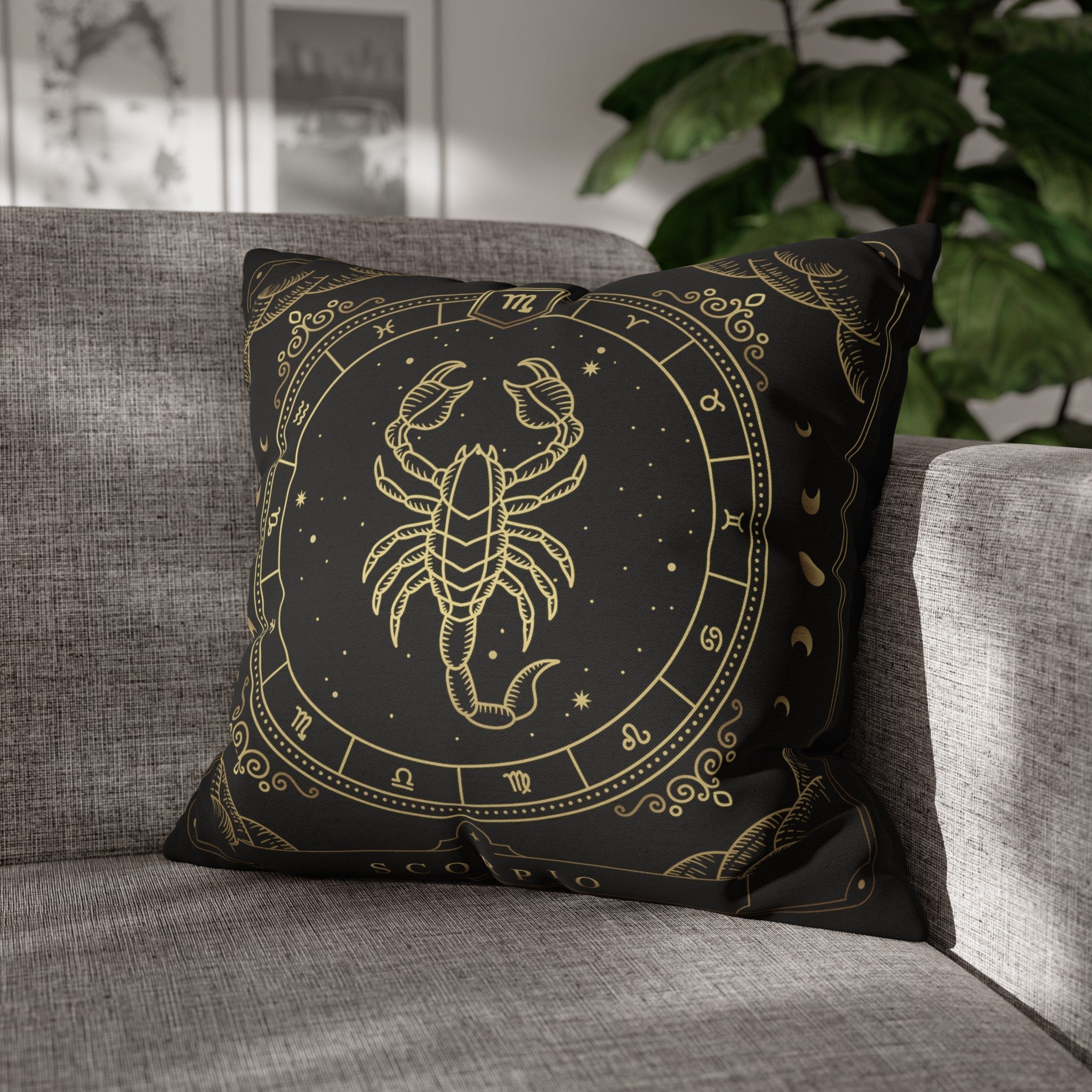 "Zodiac Series - Scorpio" Throw Pillow