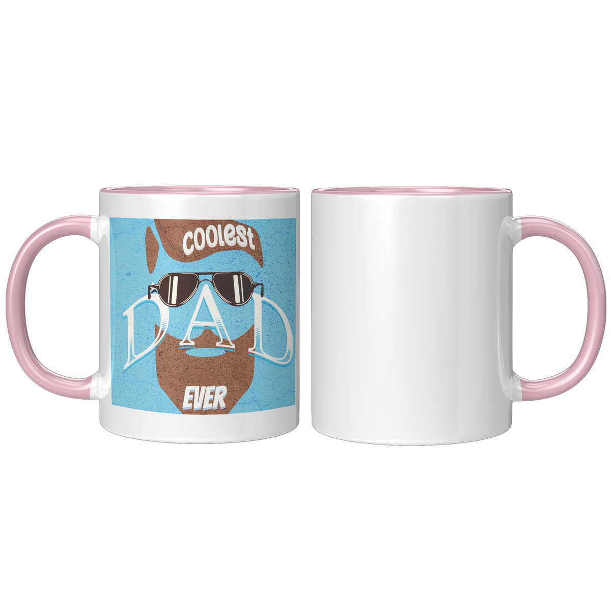 Coolest Dad Ever with Sunglasses and Beard 11oz Mug