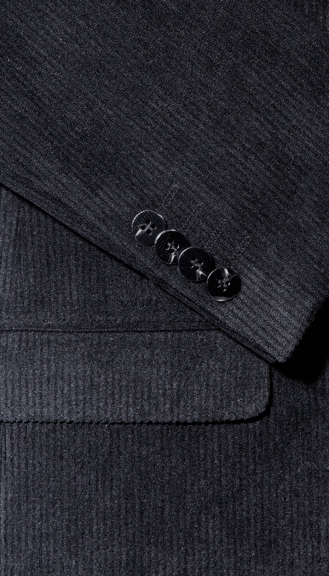 Ferrecci Men's Cordell Black Cotton Corduroy Suit – 2 Piece Notch Lapel