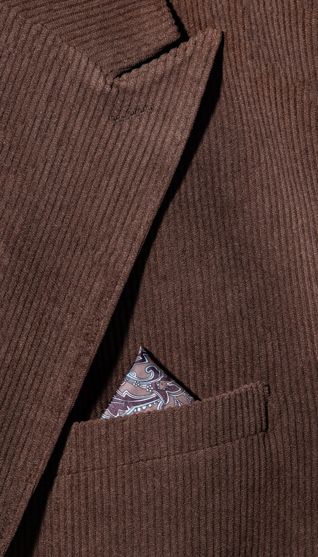 Ferrecci Men's Cordell Brown Cotton Corduroy Suit – 2 Piece Notch Lapel
