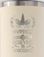 Happiness is Believing in Unicorns 30 oz Stainless Steel Tumbler