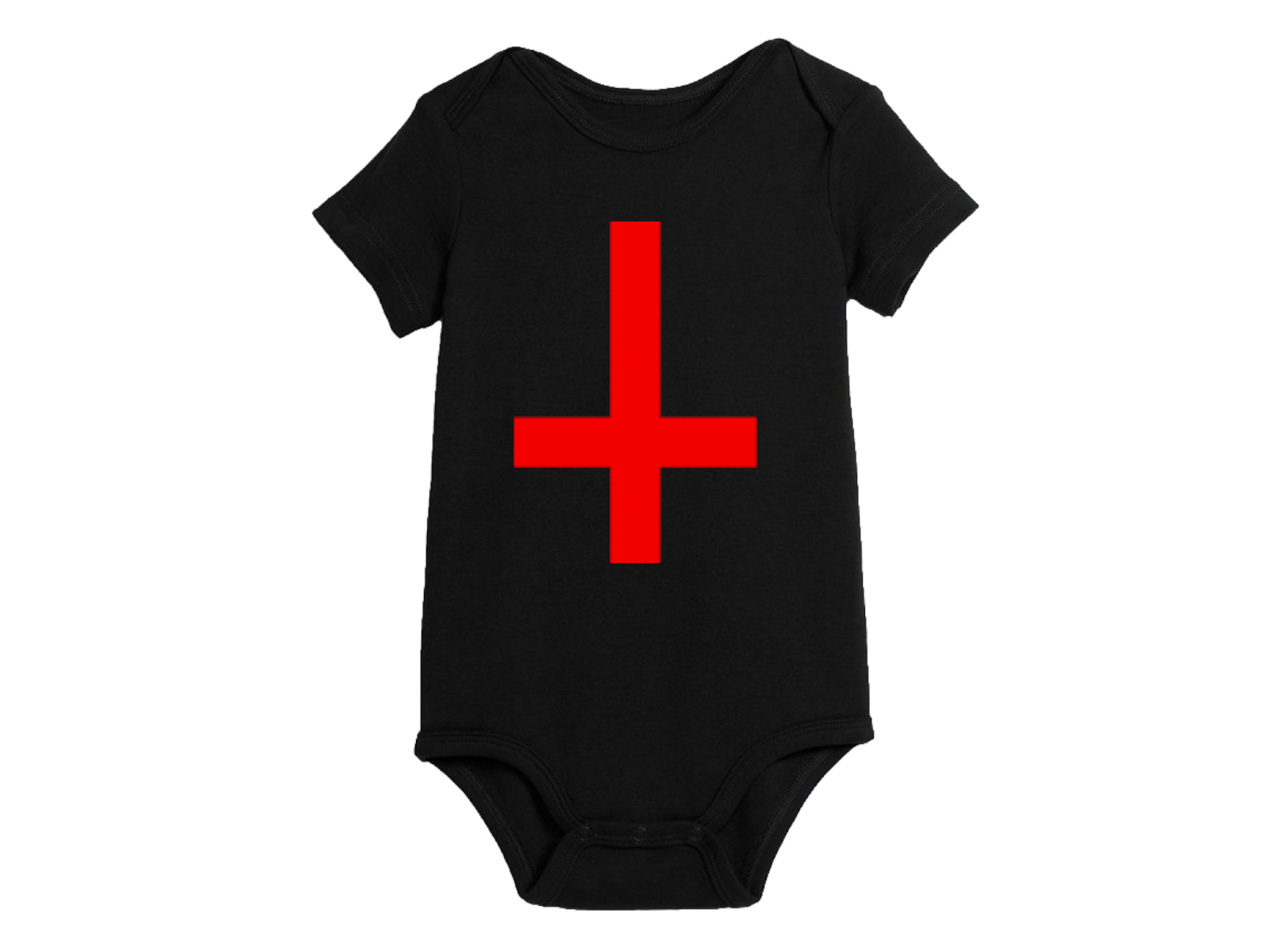 Inverted Cross Childrens Bodysuit Newborn 24 Months Horror Halloween