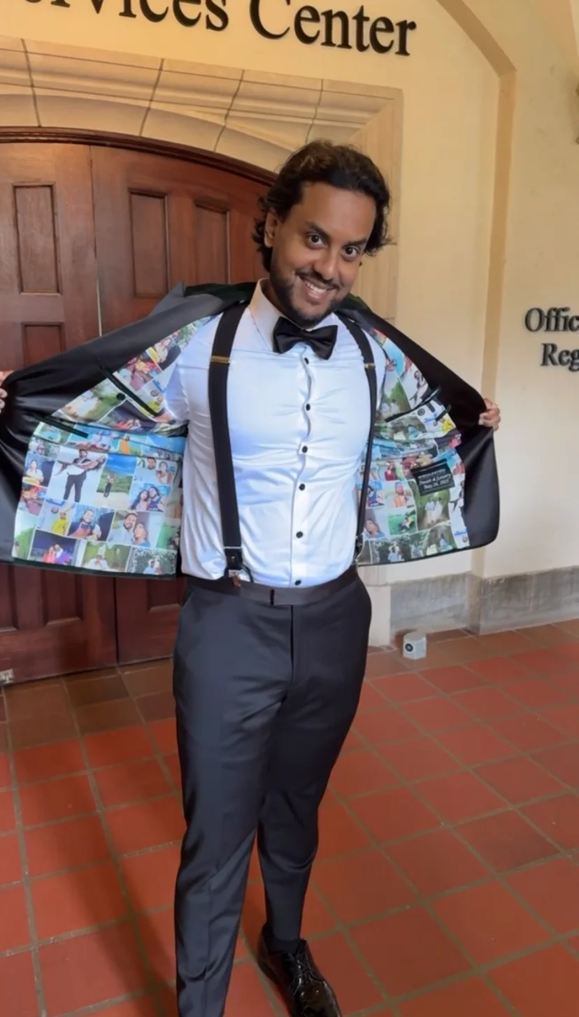 Custom Picture Collage Suit Lining