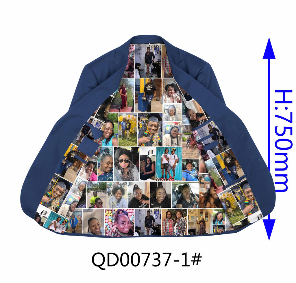 Custom Picture Collage Suit Lining