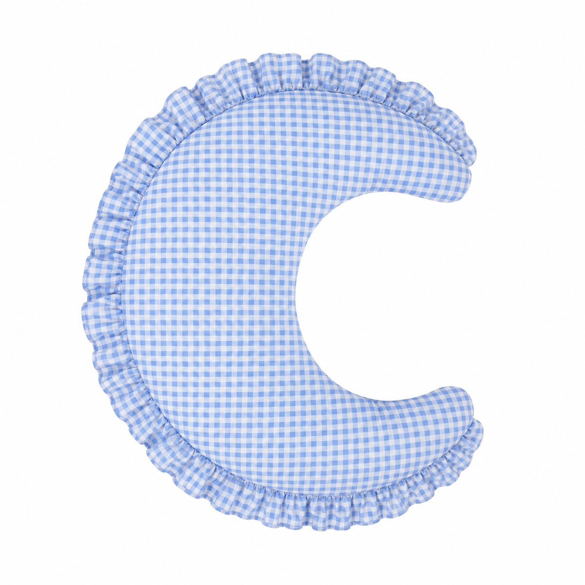 Gingham Feeding Support Ruffle Nursing Pillow Cover