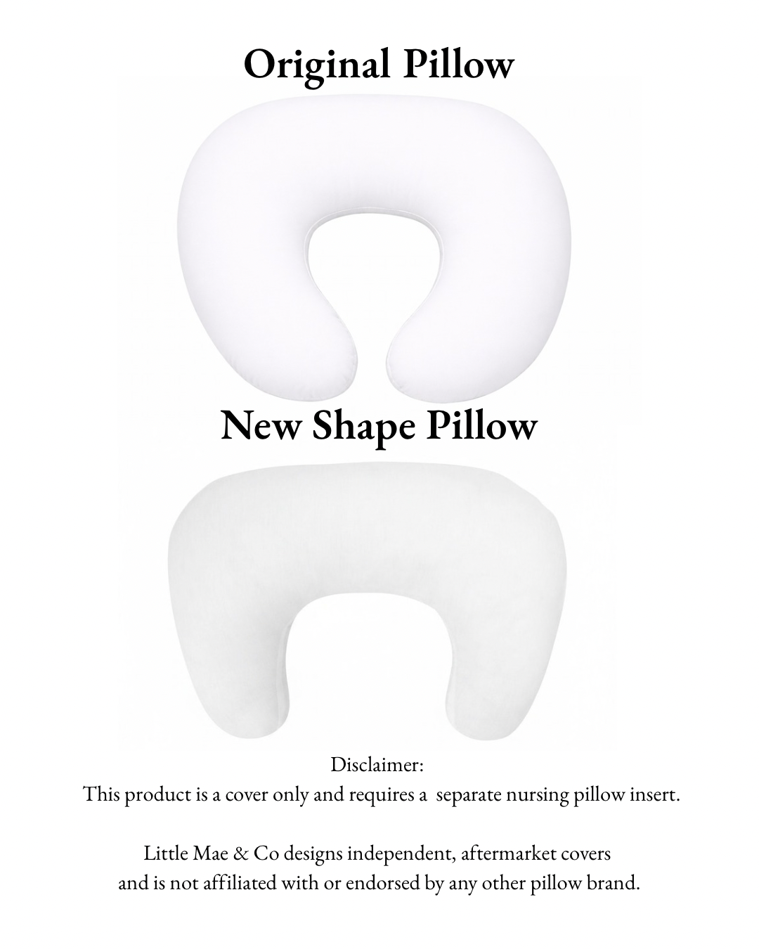 Terrazo Pink Ruffle Nursing Pillow Cover