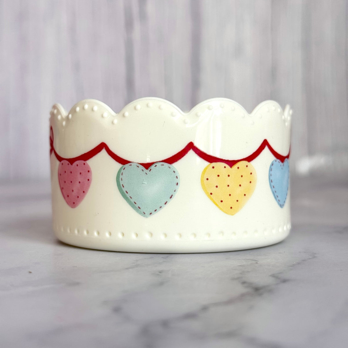 Heart Bunting Scallop  Boot