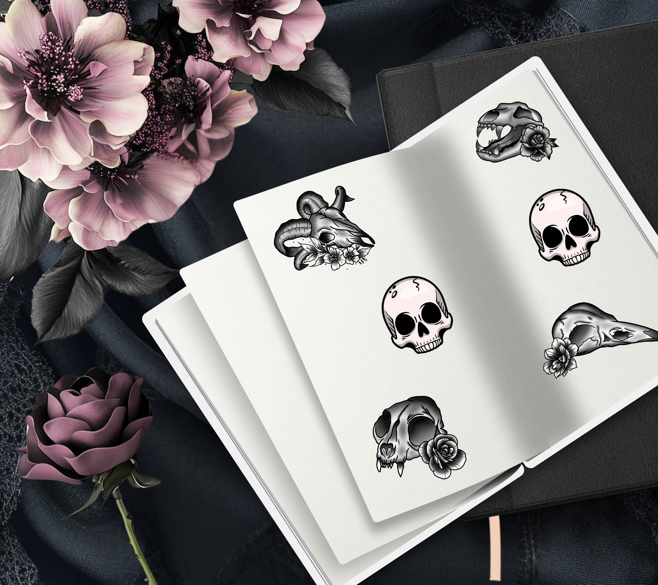 Retro Rise & Slay Lips Reusable Sticker Book, Boujie Vibe Sticker Album, Perfect Gift to Personalize for Sticker Collectors