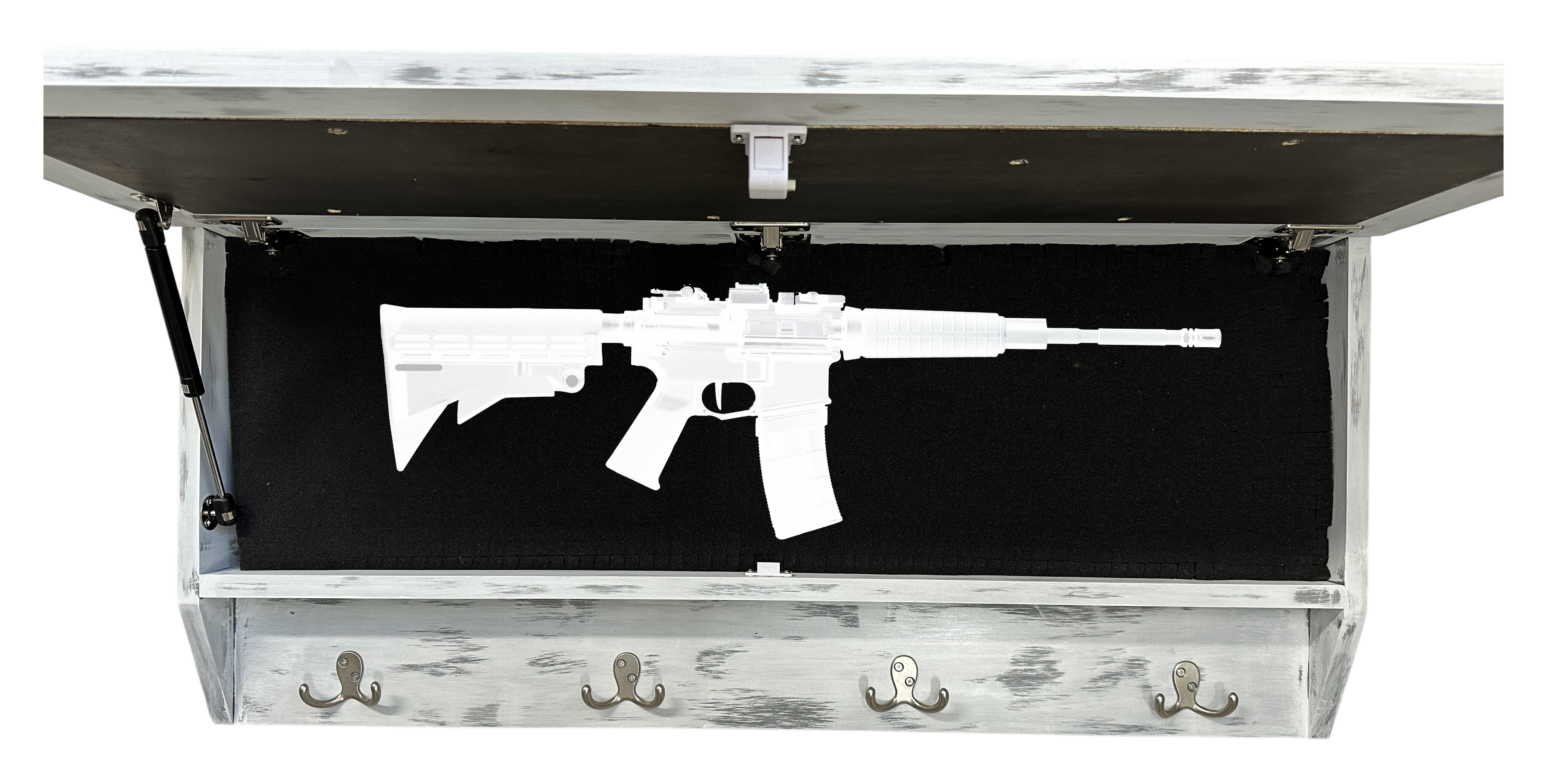 Coat Rack Hidden Gun Storage - Winter Tree