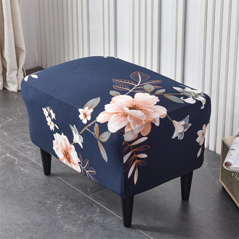 Stretch Spandex Nordic Floral Removable Wing Chair Cover, Relaxing Seat Covers Slipcovers for Armchairs