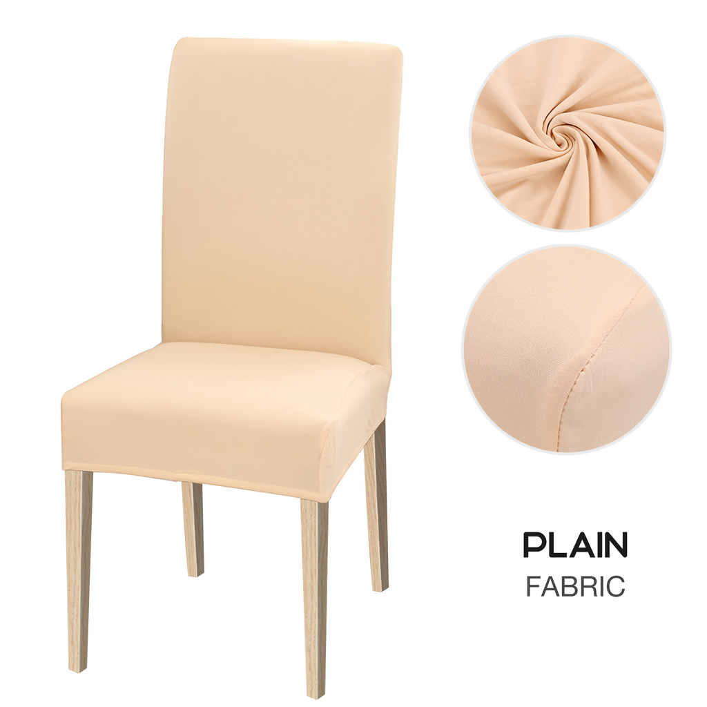 High Stretch Dining Chair Cover, 1/2/4/6pcs Jacquard Spandex Slipcover