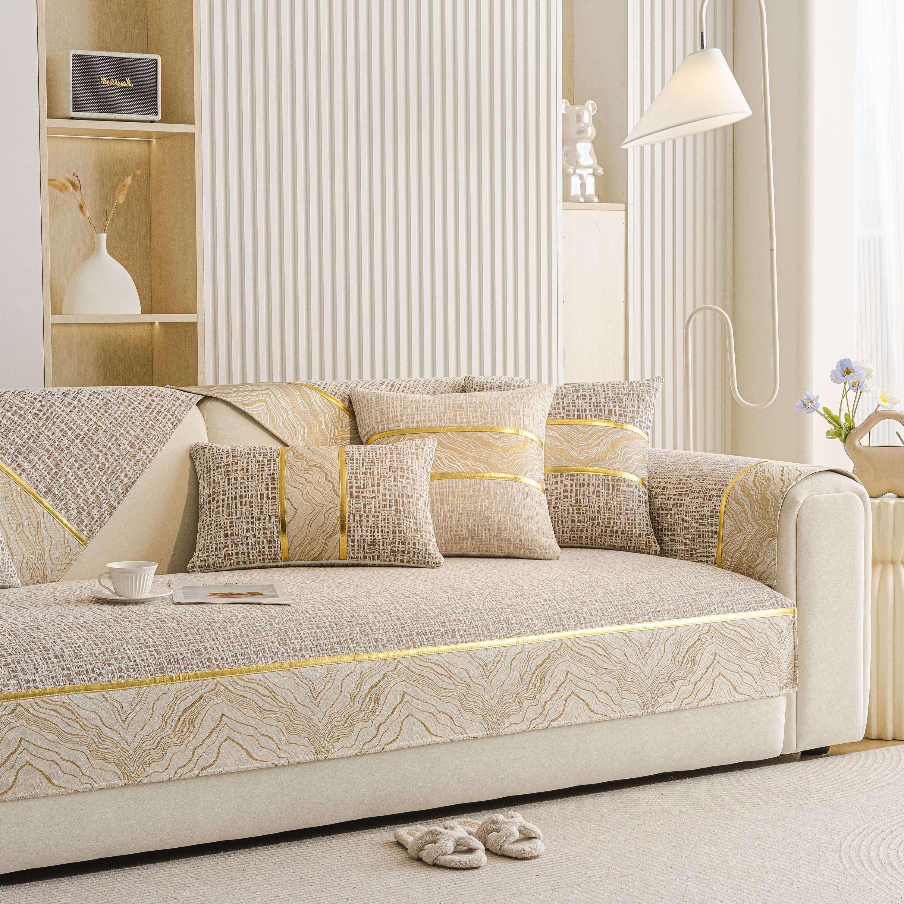 Modern Non-Slip Couch Slipcover, Soft, Durable & Washable Furniture Protector