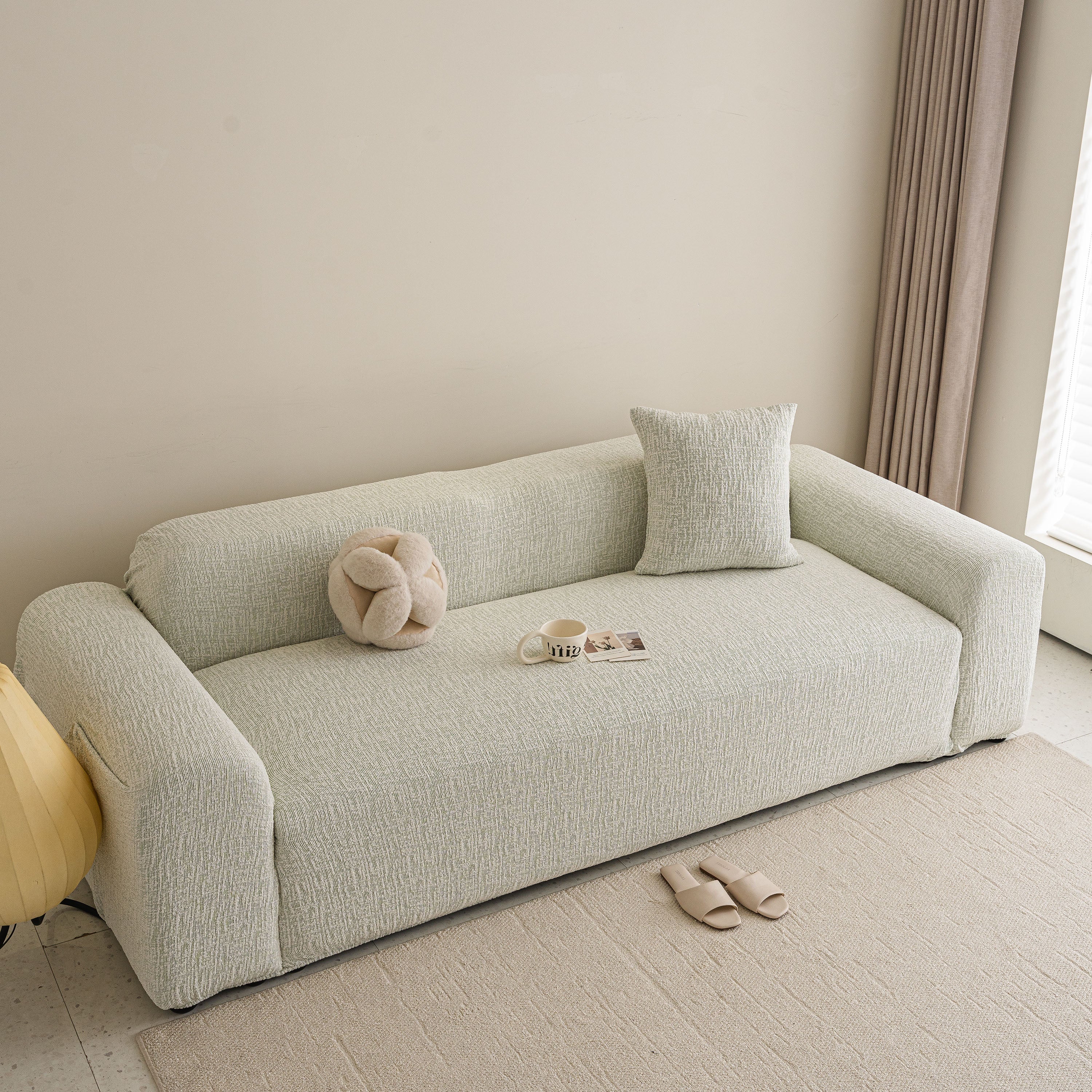 High Stretch Washable Slipcover, Non-Slip Washable Furniture Protector for Kids Pets