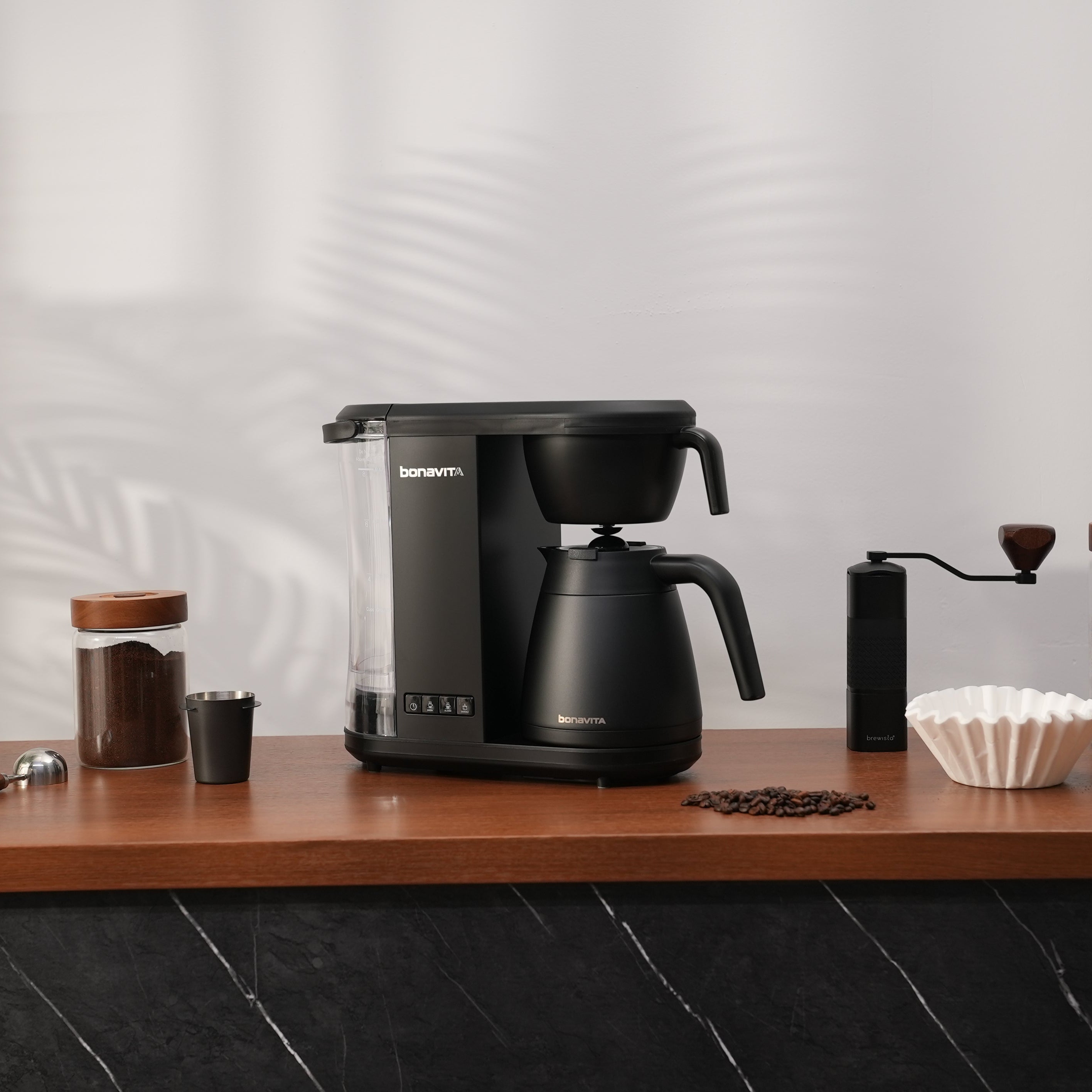 Enthusiast 8-Cup Drip Coffee Brewer with 1.3L Thermal or Glass Carafe