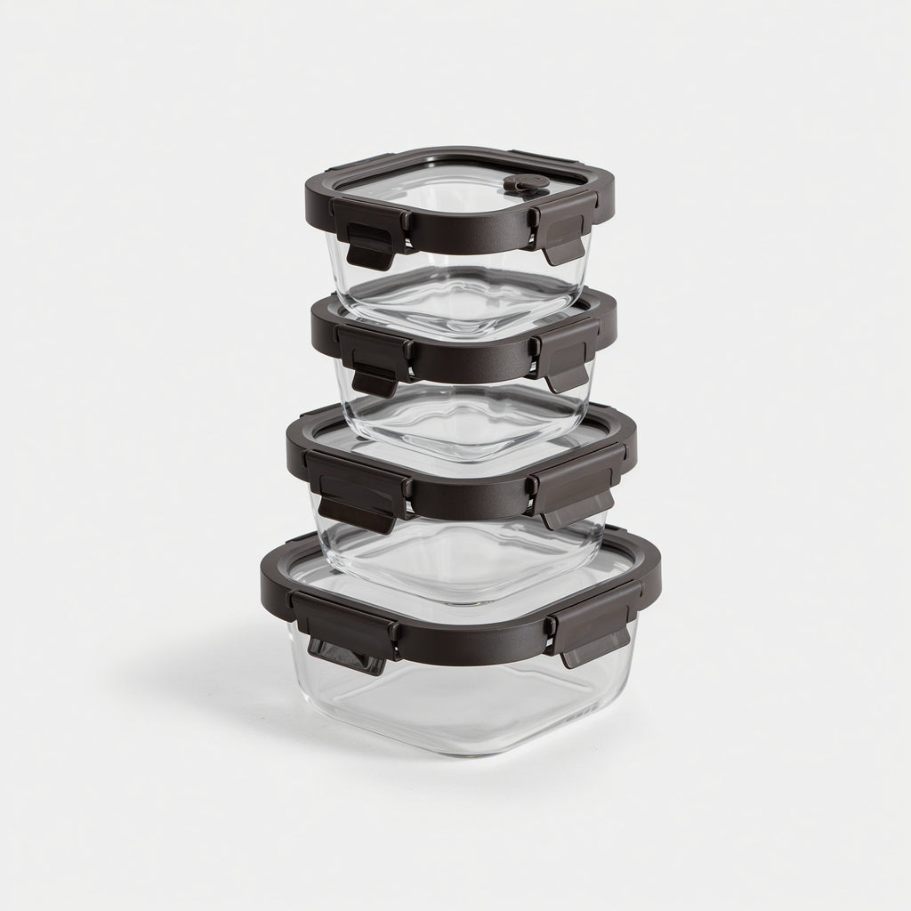 Square Glass Container Set