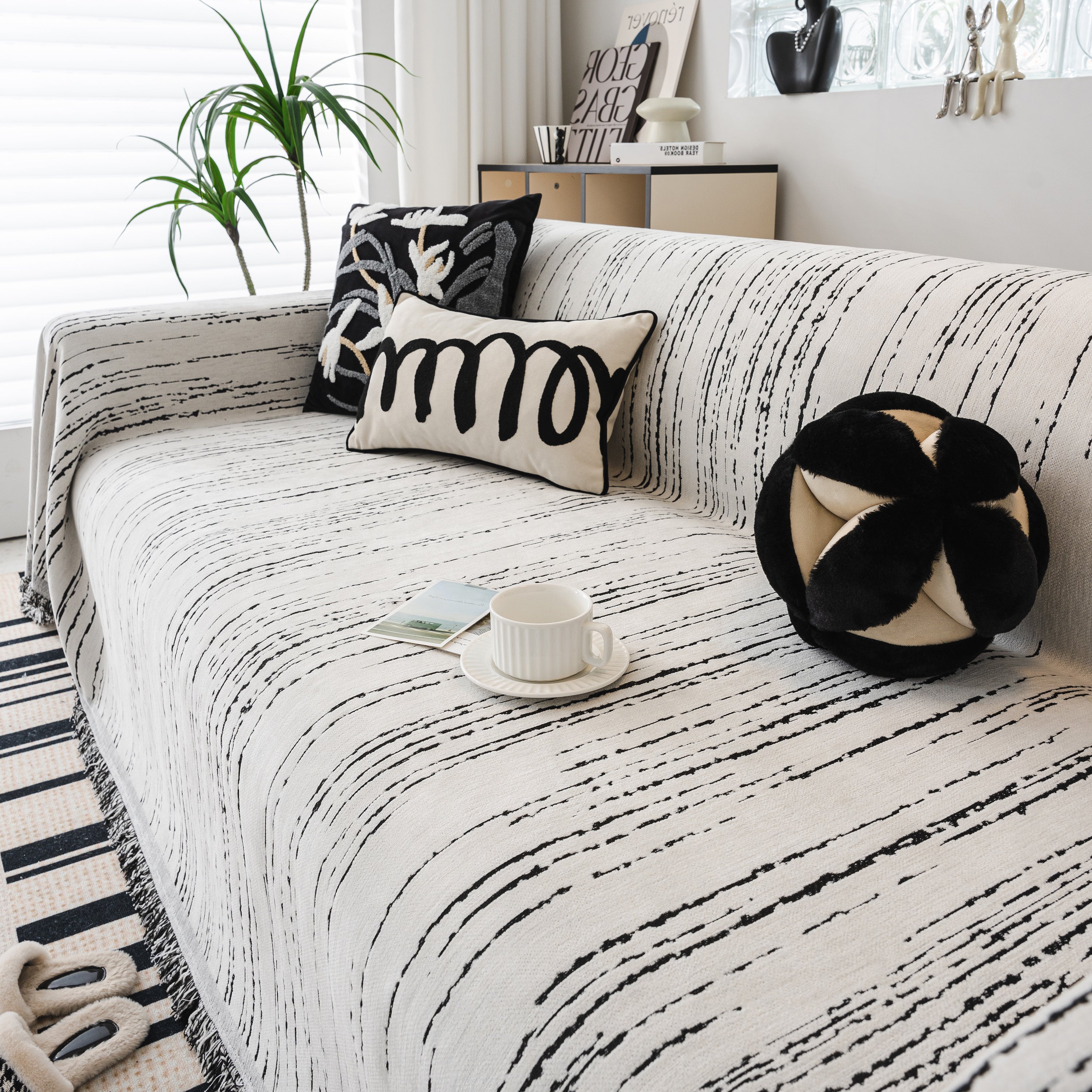 Slip Covers for Sofas, Sofa Throw Cover Soft Chenille Sofa Bed Cover, L Shaped Sectional Couch Covers
