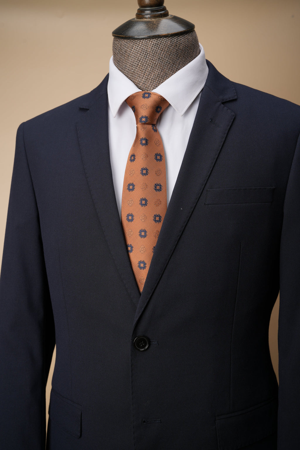 Bronze Floral 3.2" Silk Tie
