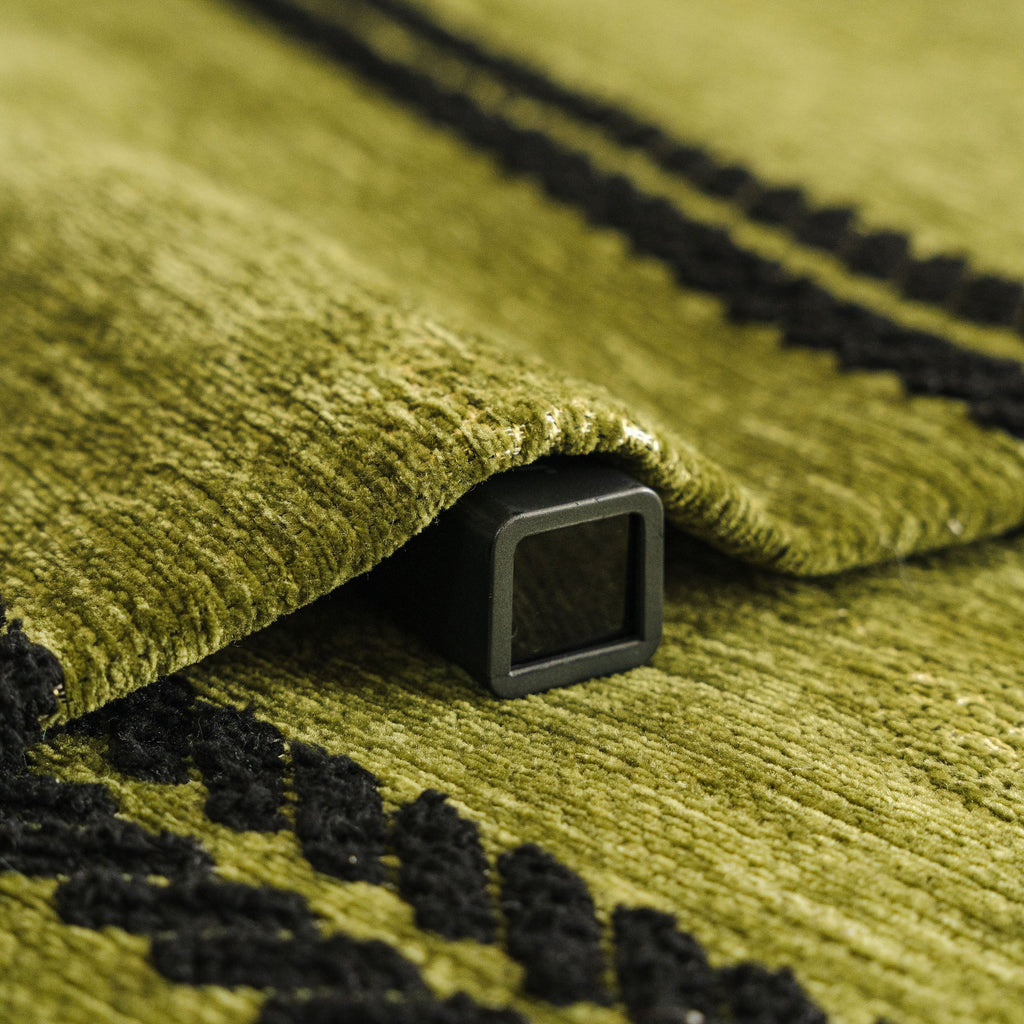 Non-Slip Sofa Cover with Thick Chenille Texture Woven Stripe Couch Protector Throw
