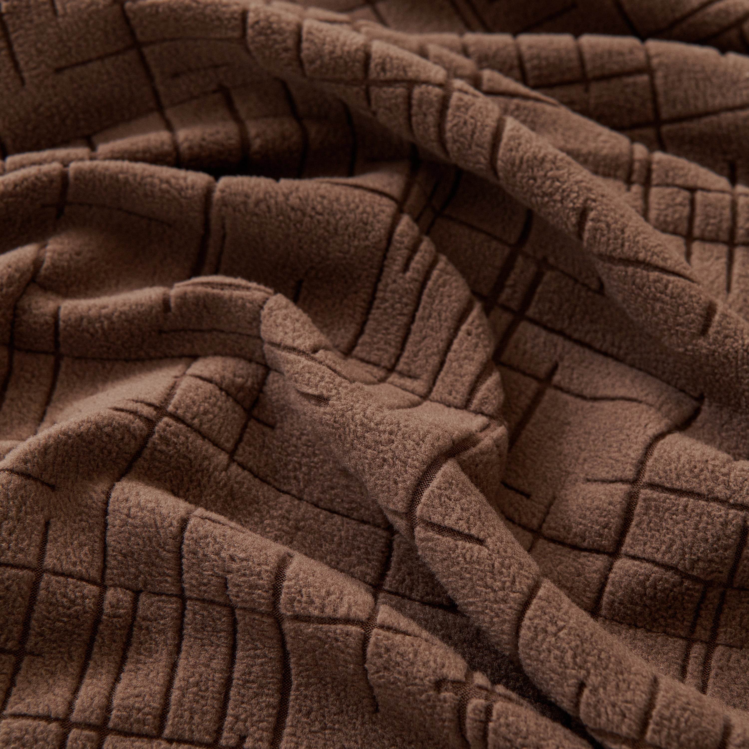 Embossed Lines Couch Covers Stretchable Non-Slip & Washable Sofa Slipcovers