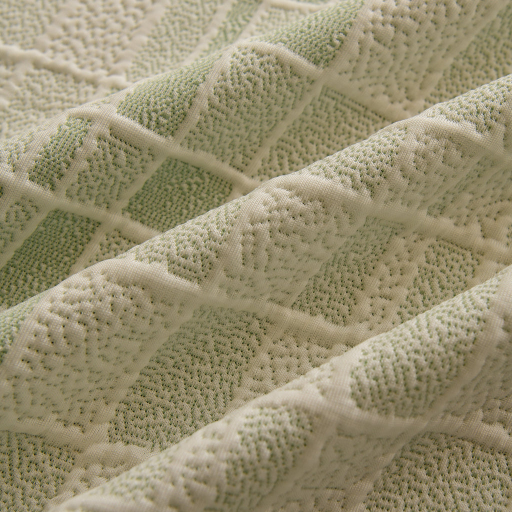 Sofa Cover Throw with Subtle Textured Stripes Lightweight Smooth Couch Slipcover