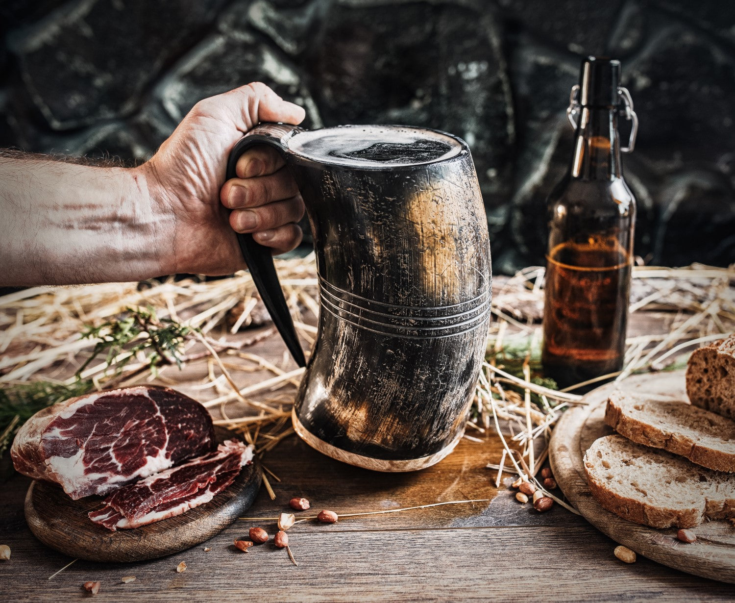Horn Tankard Mug ( Pick your Polish )