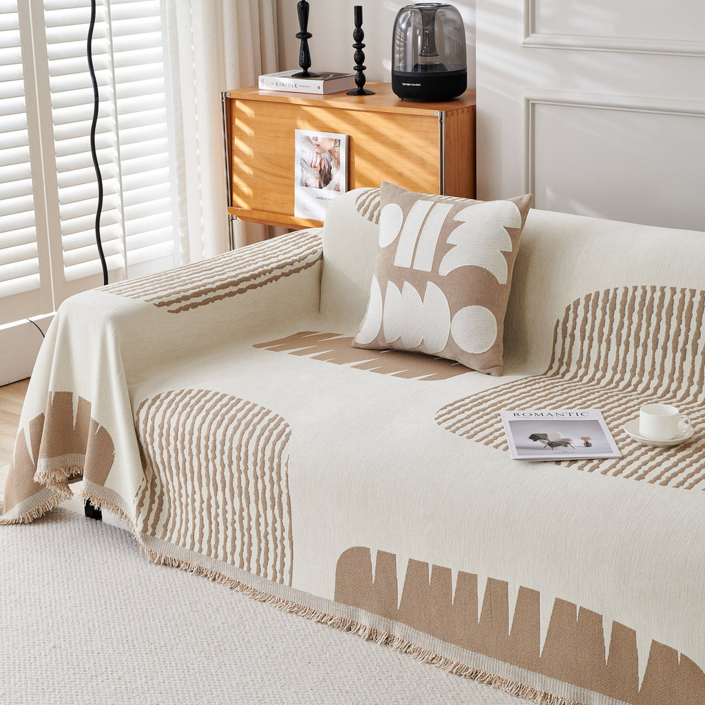 Soft Cozy Chenille Sofa Throw Blanket and Sectional Seat Covers, Scratch Resistant Sofa Couch Covers