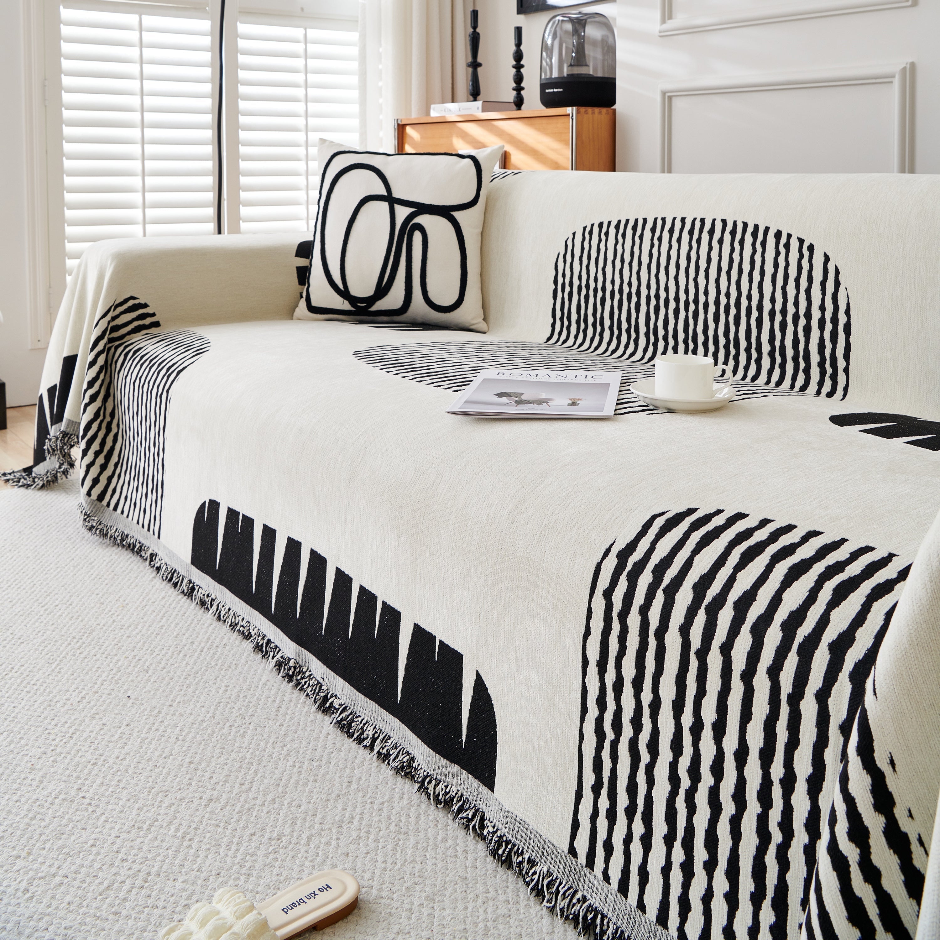 Soft Cozy Chenille Sofa Throw Blanket and Sectional Seat Covers, Scratch Resistant Sofa Couch Covers