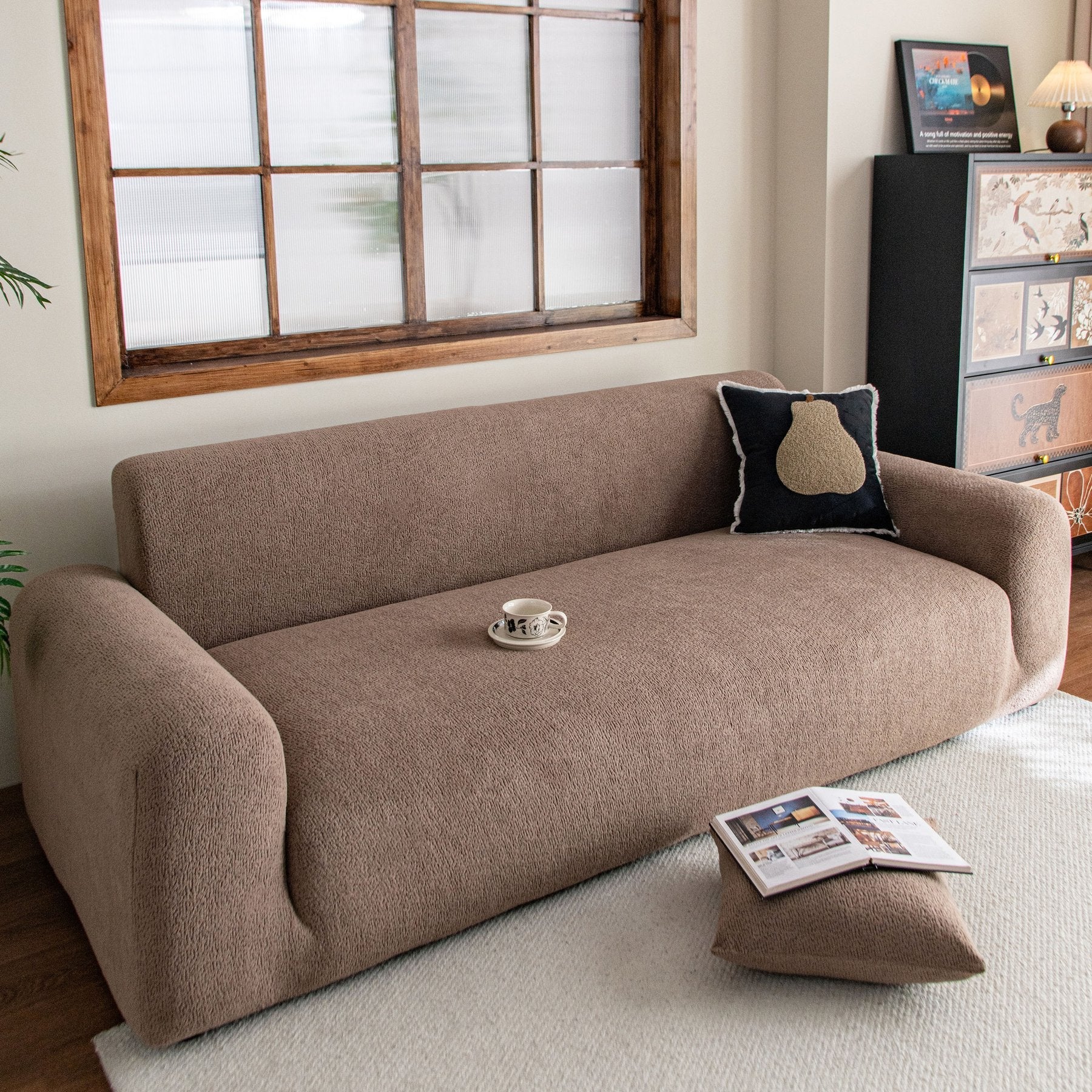 High Stretch Sofa Slipcover, Non Slip Couch Sofa Cover Washable Furniture Protector