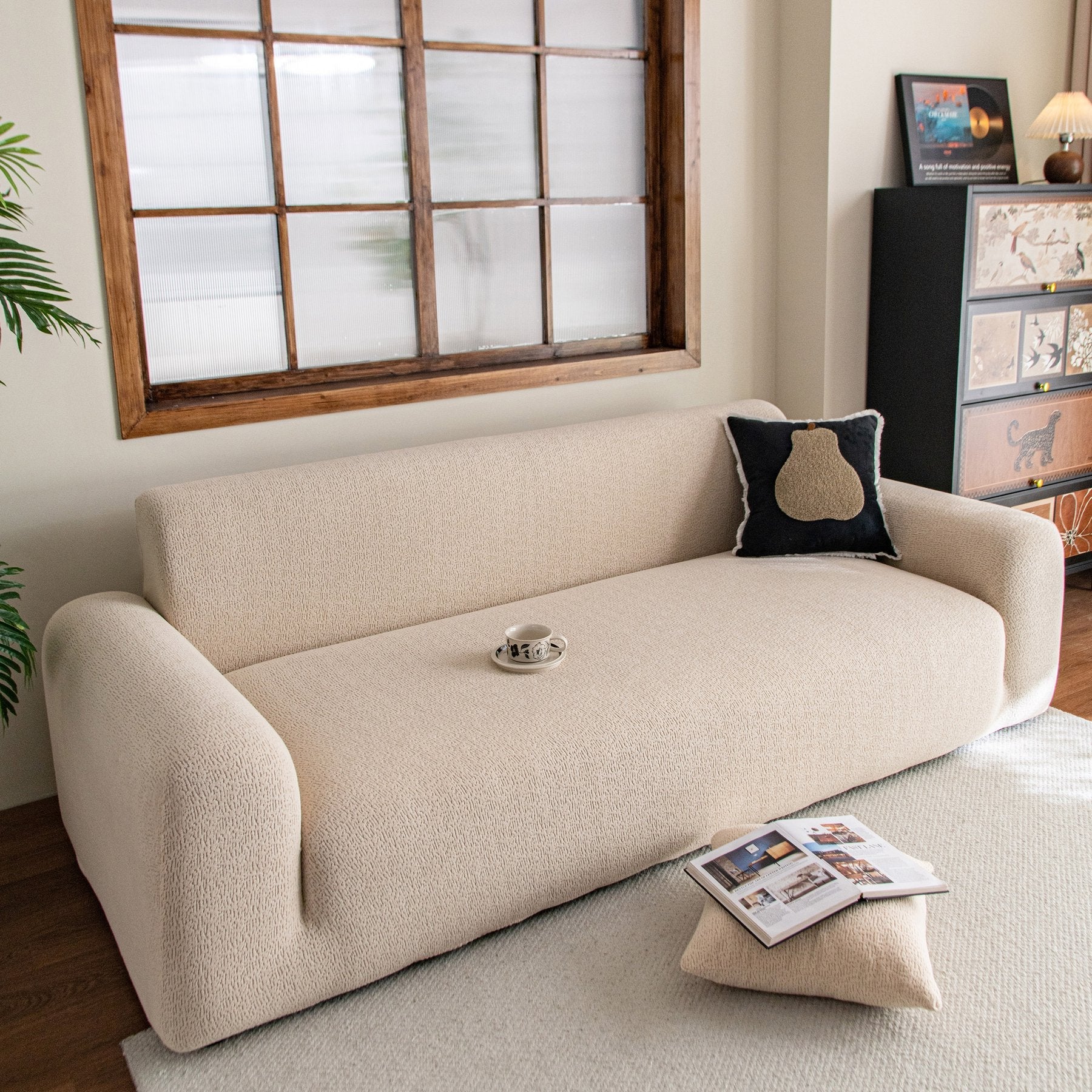 High Stretch Sofa Slipcover, Non Slip Couch Sofa Cover Washable Furniture Protector