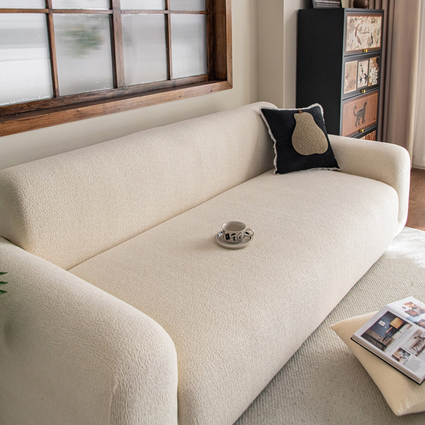 High Stretch Sofa Slipcover, Non Slip Couch Sofa Cover Washable Furniture Protector