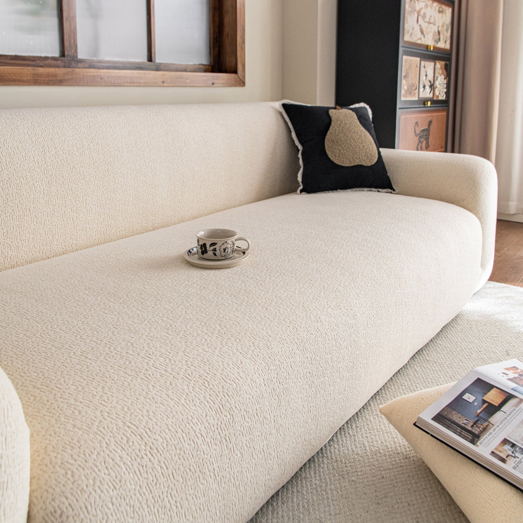 High Stretch Sofa Slipcover, Non Slip Couch Sofa Cover Washable Furniture Protector