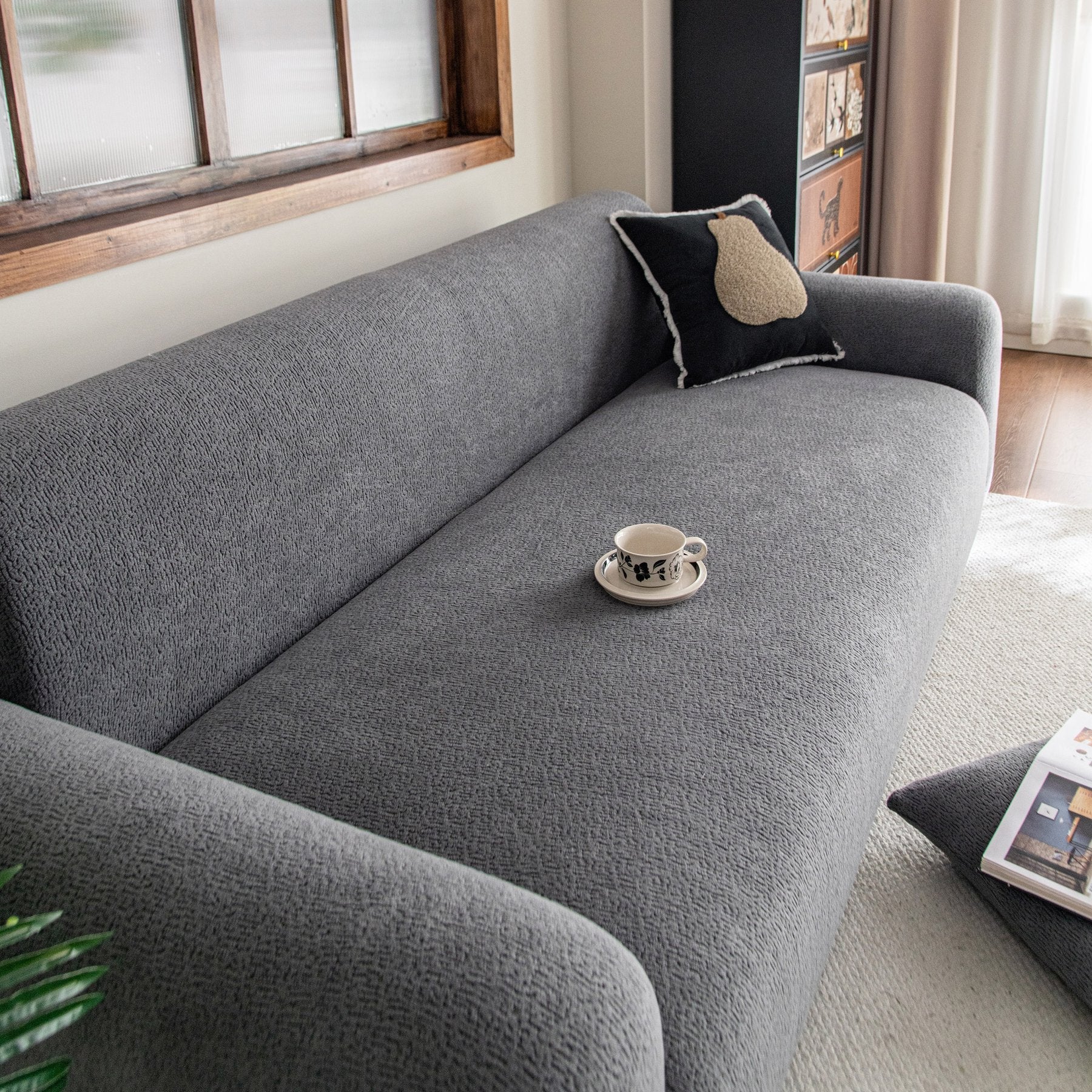 High Stretch Sofa Slipcover, Non Slip Couch Sofa Cover Washable Furniture Protector