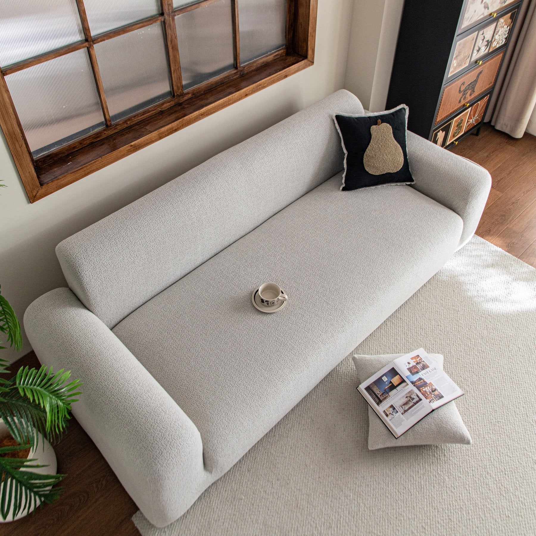 High Stretch Sofa Slipcover, Non Slip Couch Sofa Cover Washable Furniture Protector