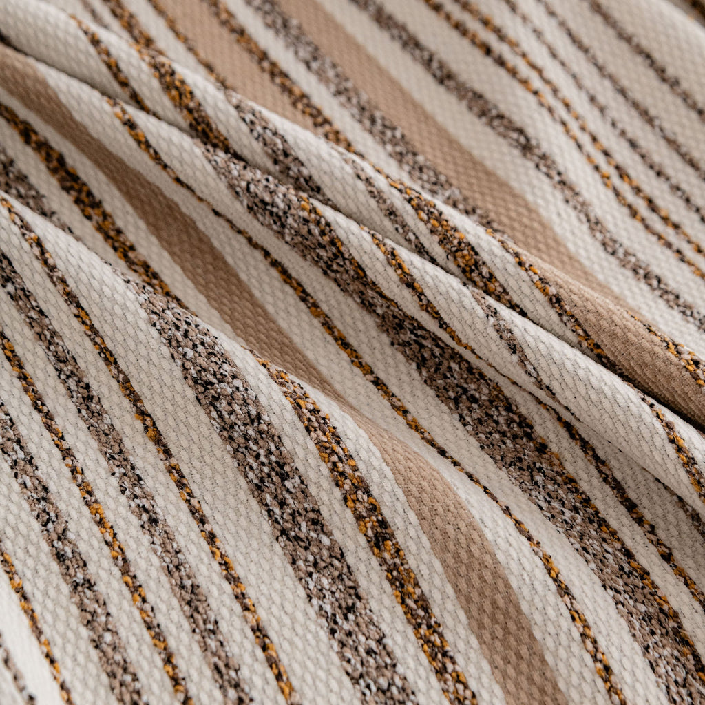 Luxury Cozy Chenille Sofa Cover Throw, Elegant Striped Soft Textured Couch Blanket